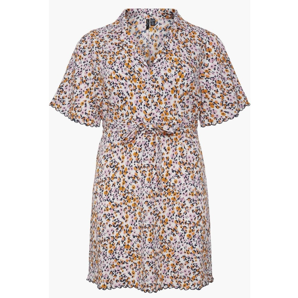 NWT Vero Moda Ariella Floral Tie Waist Dress 4X Plus Size